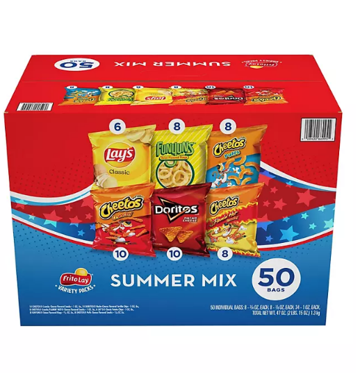 Frito-Lay Summer Mix Variety Pack (50 ct.)