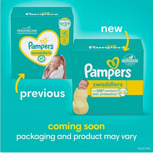 Pampers Swaddlers Softest Ever Diapers (Sizes: Newborn -7)