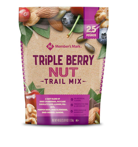 Member's Mark Triple Berry Nut Trail Mix (40 oz.)