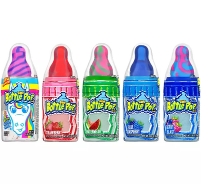 Baby Bottle Pop Original, Assorted Flavor Lollipops with Powdered Candy (0.85 oz., 20 ct.)