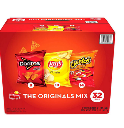 Frito Lay The Originals Chip and Snack Mix Variety Pack (1 oz., 32 pk.)