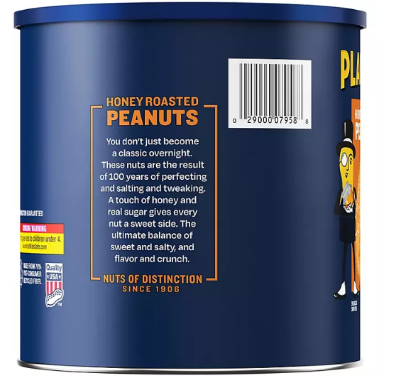 Planters Honey Roasted Peanuts - 52oz