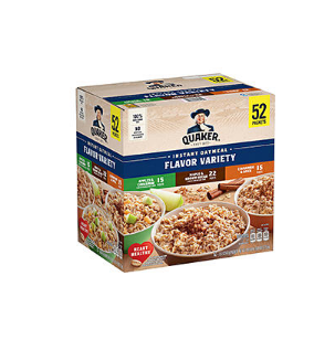 Quaker Instant Oatmeal Variety Pack (52 pk.)