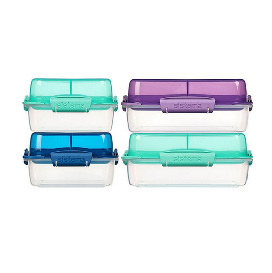 Sistema LunchStack TO GO Stackable Lunch Containers 4-Pack