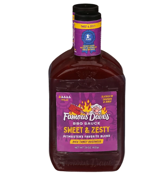 Famous Dave's Sweet and Zesty BBQ Sauce (20 oz., 4 pk.)