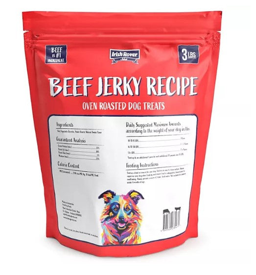 Irish Rover Brisket Jerky Recipe Oven Roasted Dog Treats (48 oz.)