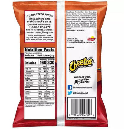 Cheetos Crunchy Chips (2 oz., 64 ct.)