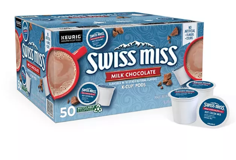 Swiss Miss Cocoa K-Cup Pods, Milk Chocolate (50 ct.)