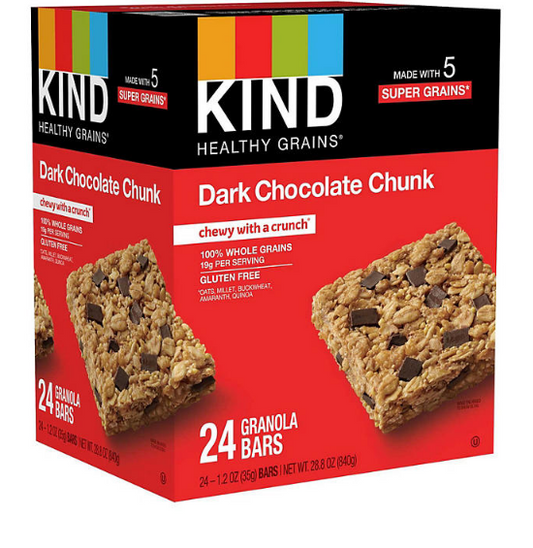 KIND Healthy Grains Bars, Dark Chocolate Chunk (24 ct.)