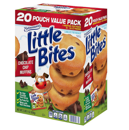 Entenmann's Little Bites Chocolate Chip Muffins (1.65 oz., 20 pk.)