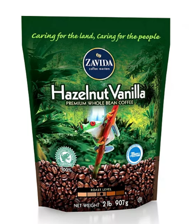 Zavida Coffee® Whole Bean Coffee, Hazelnut Vanilla (2 lb.)