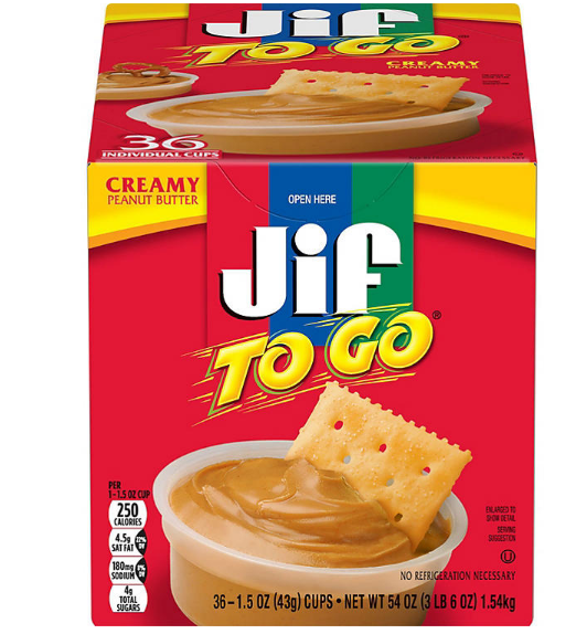 Jif-To-Go Creamy Peanut Butter (36 ct.)