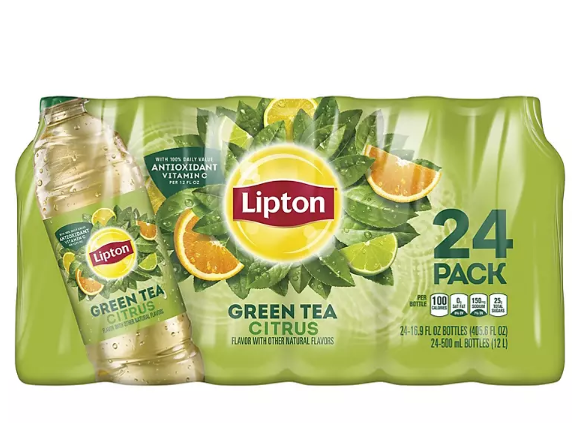 Lipton Green Tea Citrus Iced Tea (16.9 fl. oz. bottles, 24 pk.)