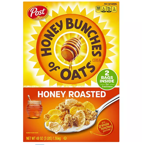 Post Honey Bunches of Oats Honey Roasted Cereal (2pk.)