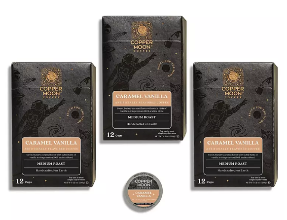 Copper Moon Coffee Medium Roast Single-Serve Cups, Caramel Vanilla (36 ct.)