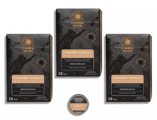 Copper Moon Coffee Medium Roast Single-Serve Cups, Caramel Vanilla (36 ct.)