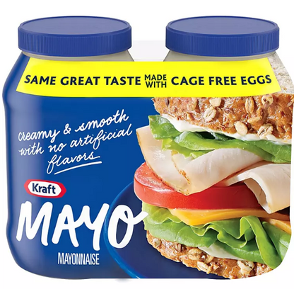 Kraft Real Mayo Creamy and Smooth Mayo (30 oz., 2 pk.)