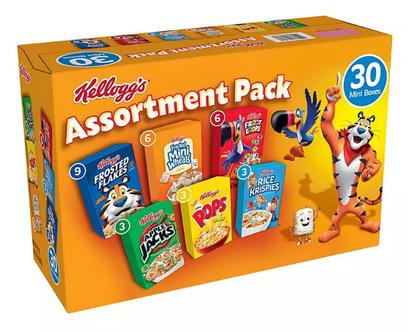 Kellogg's Jumbo Assortment Pack (32.7 oz., 30 pk.)