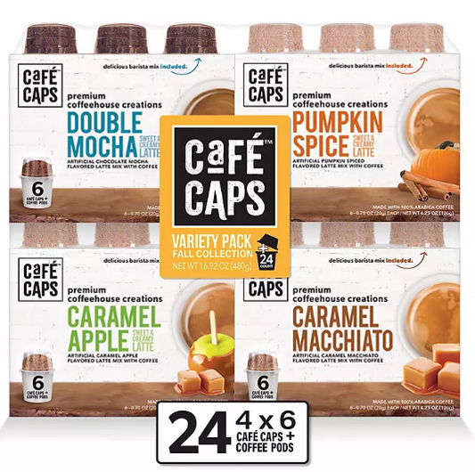 Cafe Caps Fall Collection, Variety Pack (24 ct.)