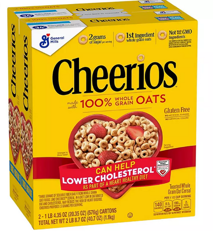 Cheerios Gluten-Free Breakfast Cereal (20.35 oz., 2 pk.)