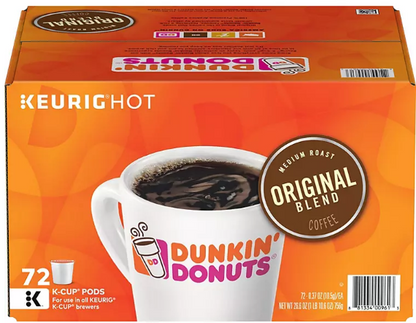 Dunkin' Donuts Original Blend K-Cups, Medium Roast (72 ct.)