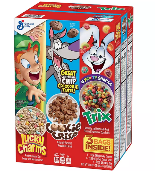 Lucky Charms, Cookie Crisp and Trix Kid Variety Pack (3 pk.)