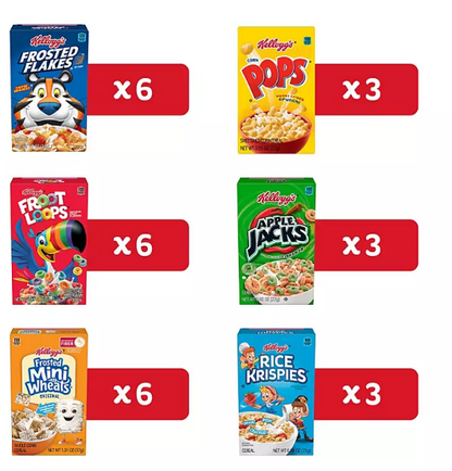 Kellogg's Jumbo Assortment Pack (32.7 oz., 30 pk.)