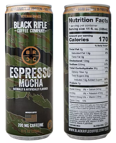 Black Rifle Coffee Company Espresso Mocha (11 oz., 12 pk.)