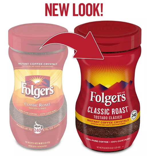 Folgers Classic Roast Instant Coffee Crystals (16 oz.)