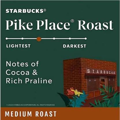 Starbucks Pike Place Medium Roast Ground Coffee (40 oz.)