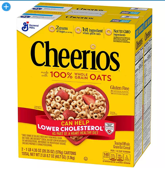 Cheerios Gluten-Free Breakfast Cereal (20.35 oz., 2 pk.)