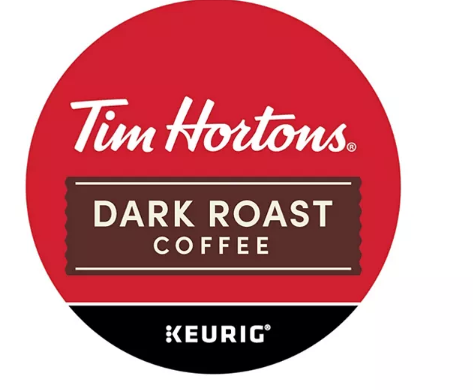 Tim Hortons Premium Dark Coffee, Dark Roast (100 ct.)