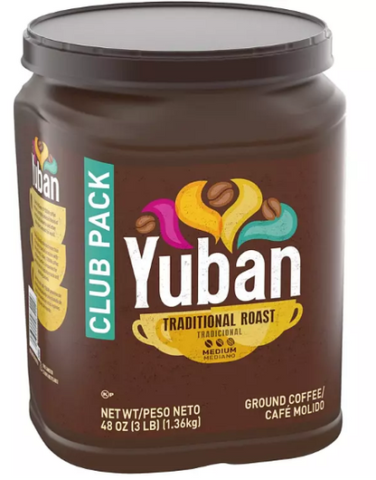 Yuban Traditional Roast Medium Roast Ground Coffee Club Pack (48 oz.)