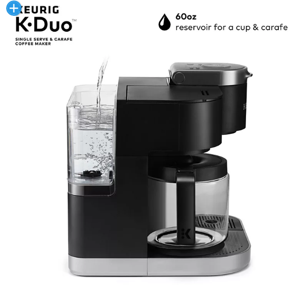 Keurig K-Duo Single Serve and Carafe Coffee Maker with Removable Reservoir