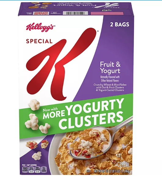 Kellogg's Special K Breakfast Cereal, Fruit and Yogurt (2 pk.)