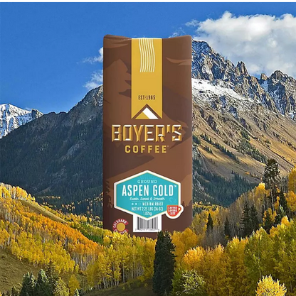 Boyer's Coffee Medium Roast Ground Coffee, Aspen Gold (2.25 lbs.)