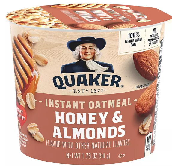 Quaker Instant Oatmeal Express Cups, Variety Pack (1.68 oz., 12 pk.)