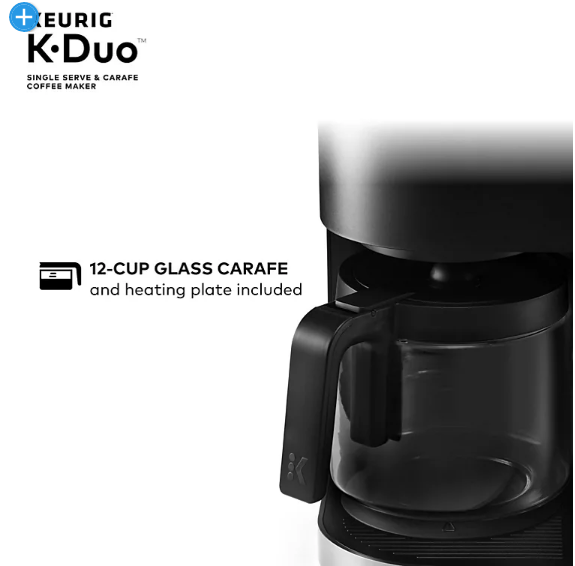 Keurig K-Duo Single Serve and Carafe Coffee Maker with Removable Reservoir