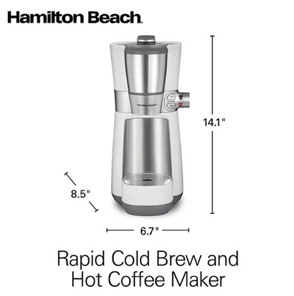 Hamilton Beach Convenient Craft Rapid Cold Brew & Hot Coffee Maker