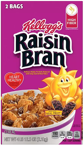 Kellogg's Raisin Bran Breakfast Cereal (2 pk.)