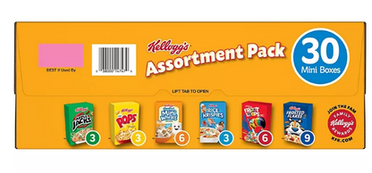 Kellogg's Jumbo Assortment Pack (32.7 oz., 30 pk.)