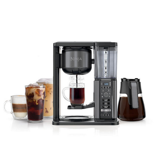 Ninja Specialty Coffee Maker with Fold-Away Frother and Glass Carafe CM405A