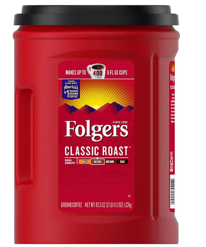 Folgers Classic Roast Ground Coffee (43.5 oz.)