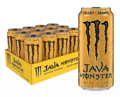 Monster Java Salted Caramel, Energy + Coffee (15.5 fl. oz., 12 pk.)