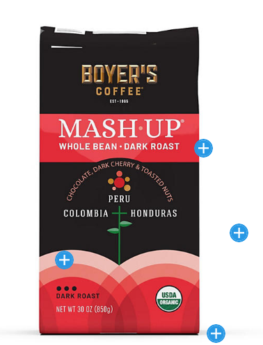 Mash-Up Organic Whole Bean Coffee, Dark Roast (30 oz.)