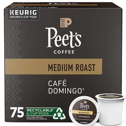 Peet's Coffee Medium Roast K-Cups, Café Domingo Blend (75 ct.)