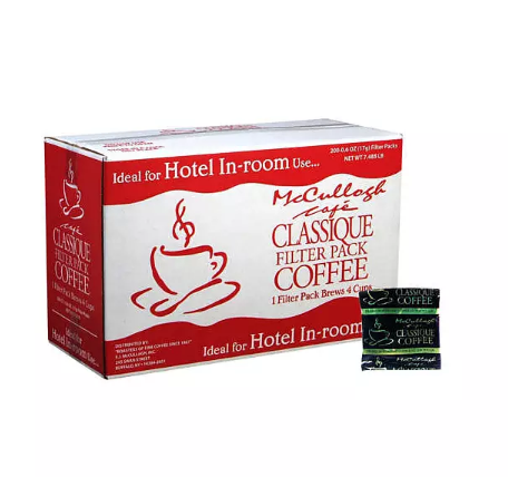 McCullagh Cafe Classique Filter Pack Coffee (200 ct.)