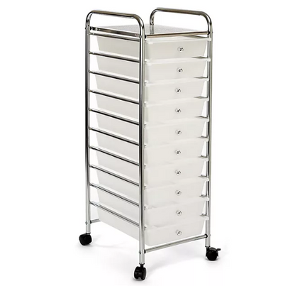 Seville Classics 10 Drawer Cart (Multiple Colors)