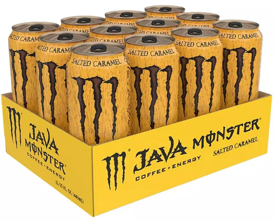 Monster Java Salted Caramel, Energy + Coffee (15.5 fl. oz., 12 pk.)