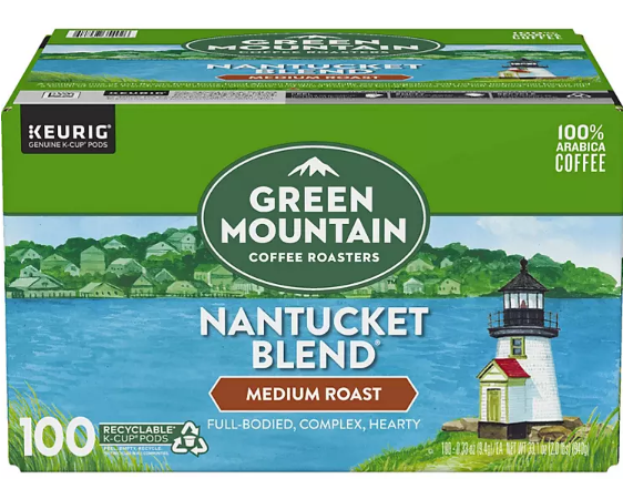 Green Mountain Coffee Roasters Nantucket Blend Keurig K-Cup Pods (100 ct.)